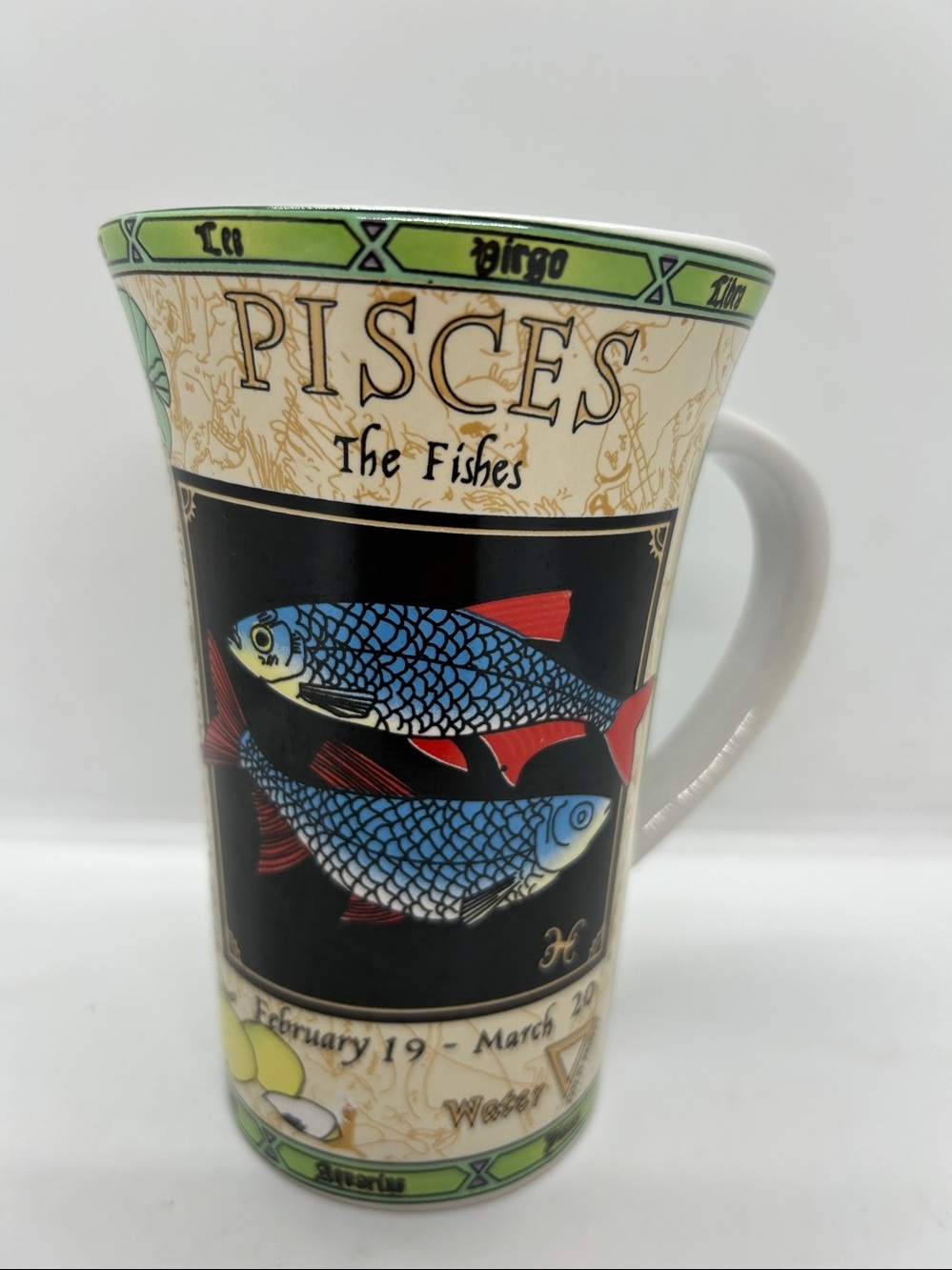 Pisces Astrology Zodiac Sign Ceramic Coffee Mug February 19 / March 20